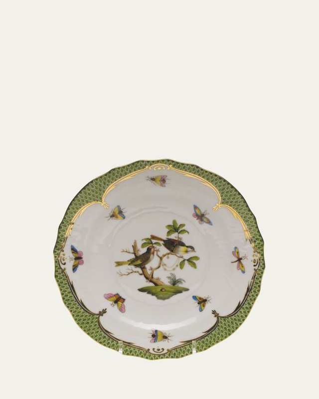 Rothschild Bird Green Motif 11 Salad Plate